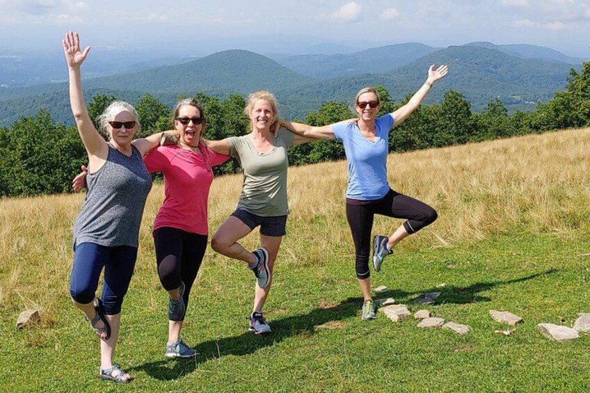 Unplug, unwind, and reconnect with each other. Yoga Hikes are a lovely way to celebrate and a wonderful experience for girls getaway weekends, family gatherings, birthdays. 4