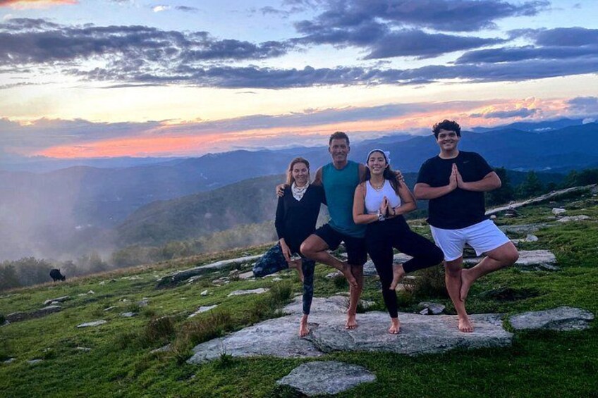 Private family yoga hike at sunset. 4