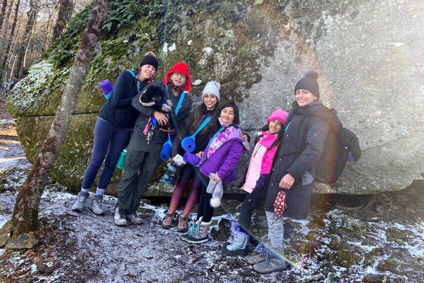 A snowy family hike in the winter. Even the pup loved it! (pets welcome with private group bookings) 5