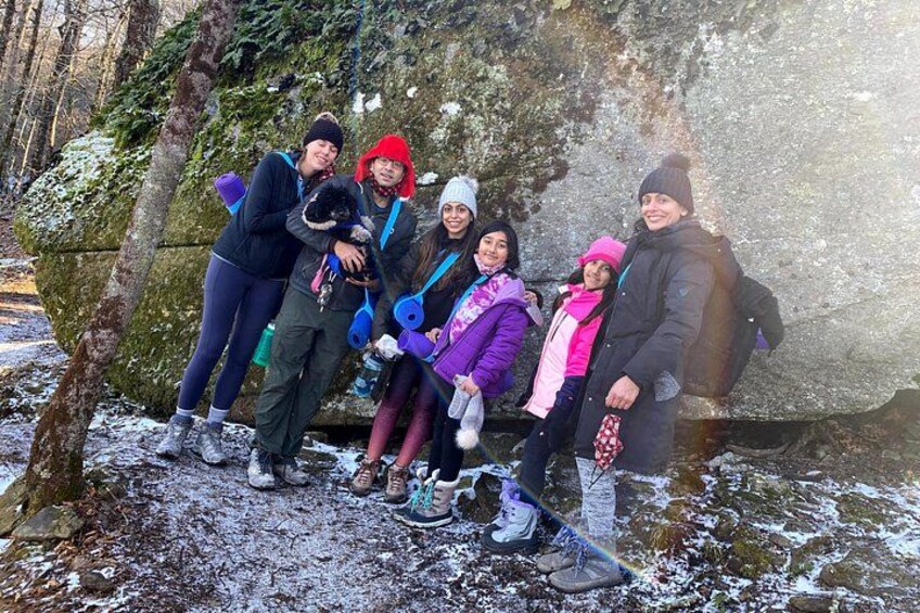 A snowy family hike in the winter. Even the pup loved it! (pets welcome with private group bookings) 5