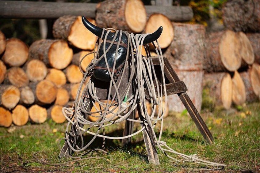 Play western games at the 3 mile cabin 4