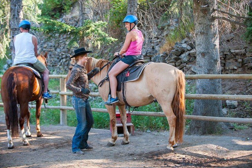 Your friendly guide will assist you to mount your horse 2