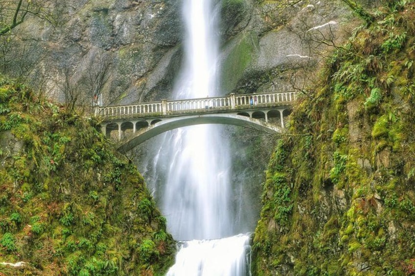 Multnomah Falls is the tallest waterfall in Oregon and features a stunning pedestrian bridge -- it's one of the most photographed falls in the world. 1