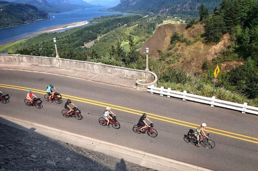 Biking on the Historic Columbia River Highway is movable joy. Please note there are cars that share this road. 3