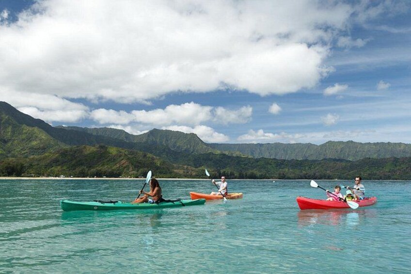 Kayaking in Hanalei Bay 3