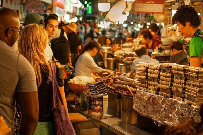 Walking through the huge array of food in the market 2
