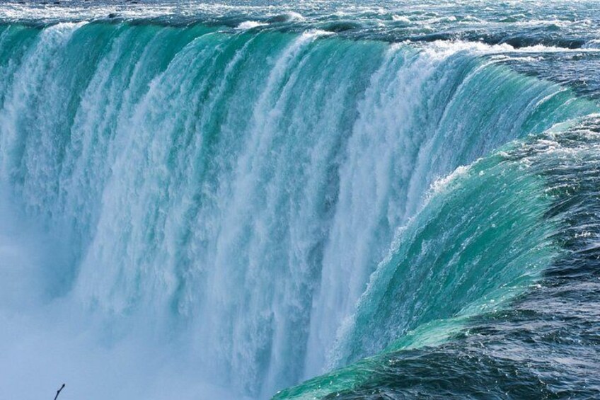 A large waterfall with powerful water flow. 4