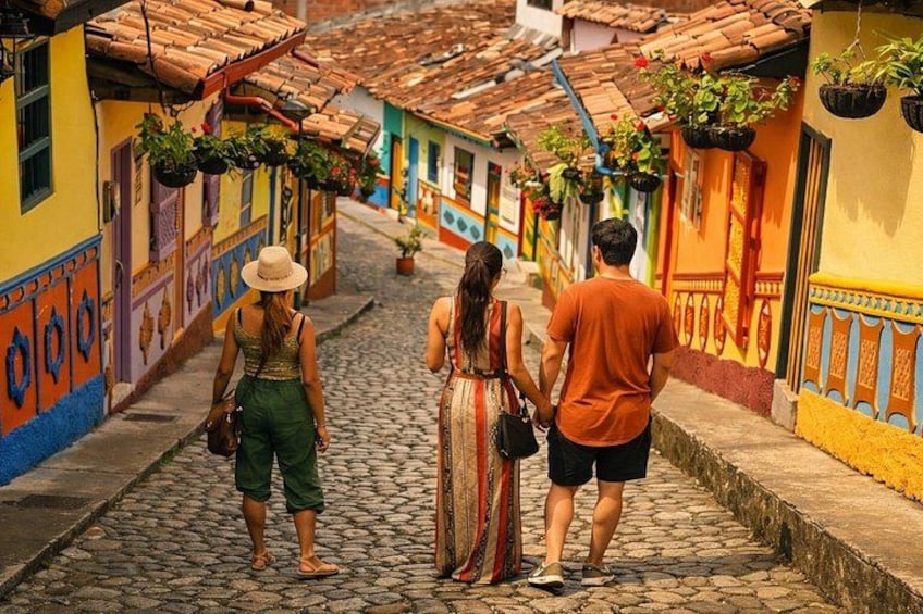 Discovering every hidden and colorful and magical street in Guatapé. 2