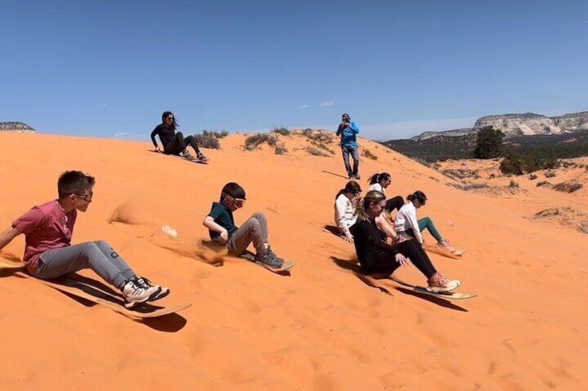 Sand boarding fun