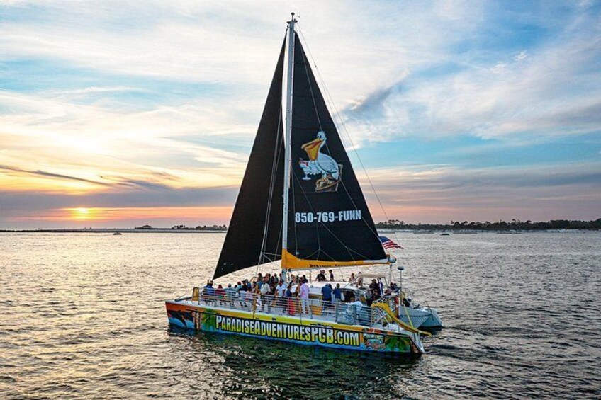 Sunset Dolphin Sail Aboard the Privateer Catamaran 1