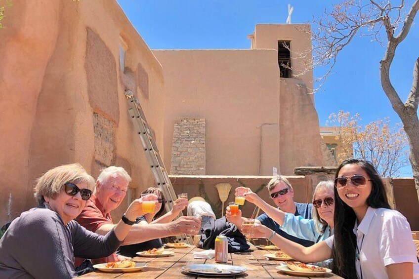 Eating at local hidden gems while enjoying historical views! 