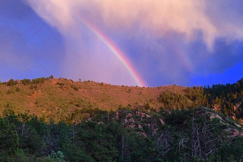 A mountain landscape with a rainbow. 3