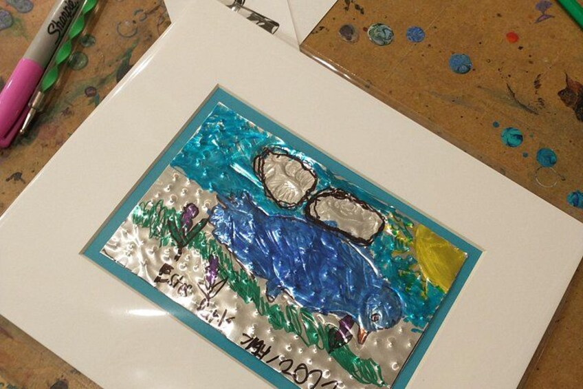 Metal Embossing Class in Estes Park 5