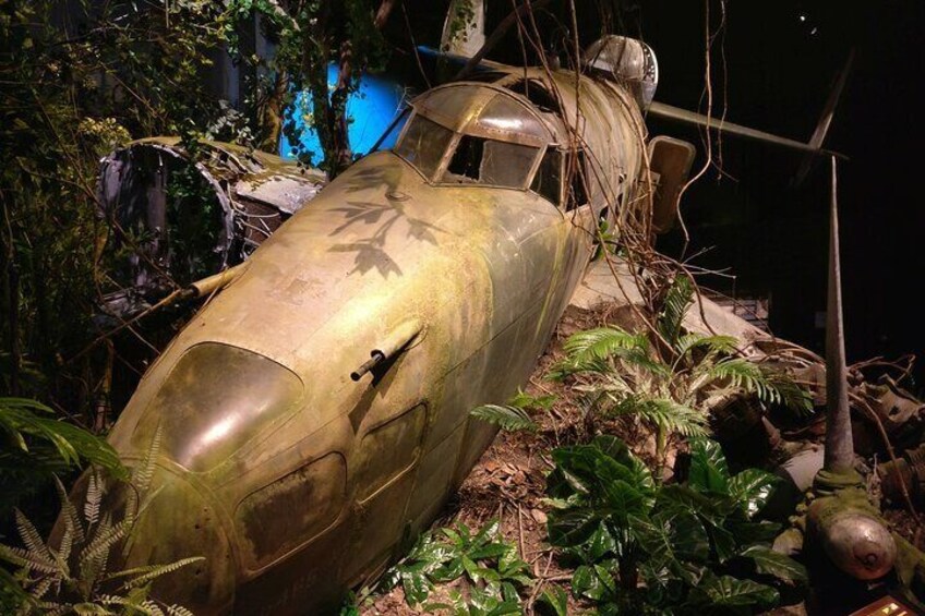 A Hudson crashed in a Pacific jungle. (WW2)