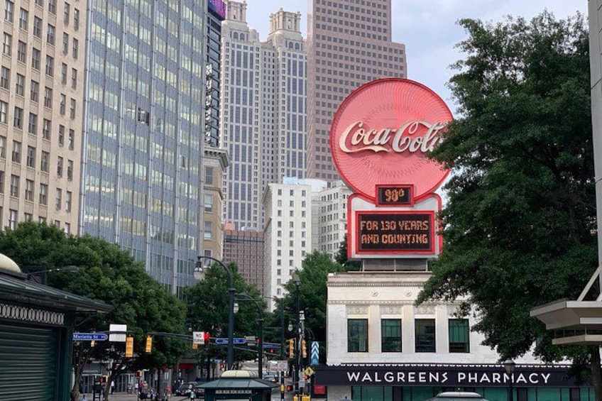 The iconic coca-cola sign & factory from the 1900s 1