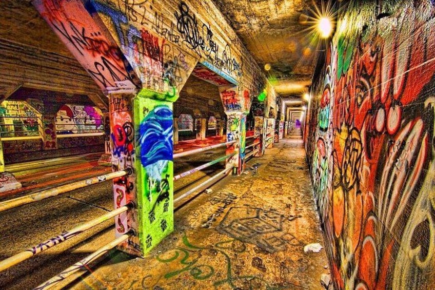 Local Atlanta graffiti art tunnel! 5