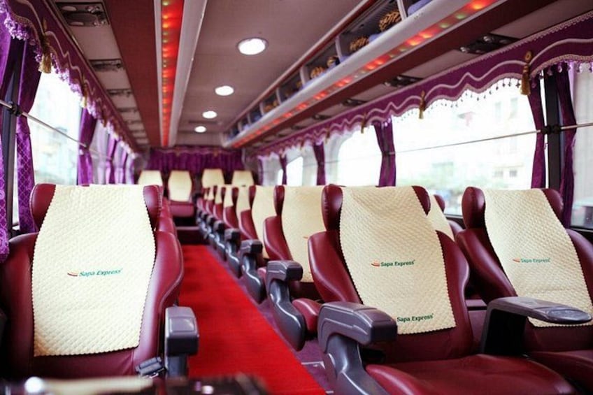 SAPA LIMOUSINE 28 SEATS BUS FROM HANOI TO SAPA OR RETURN 5