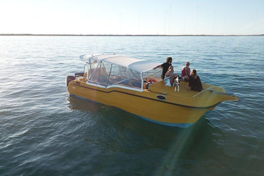 Our luxury catamaran the 'Immersion makes a very comfortable, stable shaded and safe platform from which to explore the Ningaloo Reef from. 2