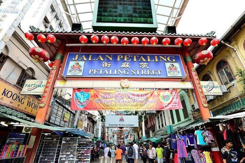 Lively, colorful Chinatown is centered on Petaling Street.