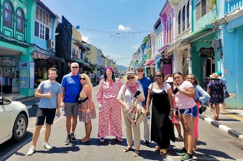 Stroll through Phuket Old Town with your group — colorful streets, culture, and great photo spots. 3