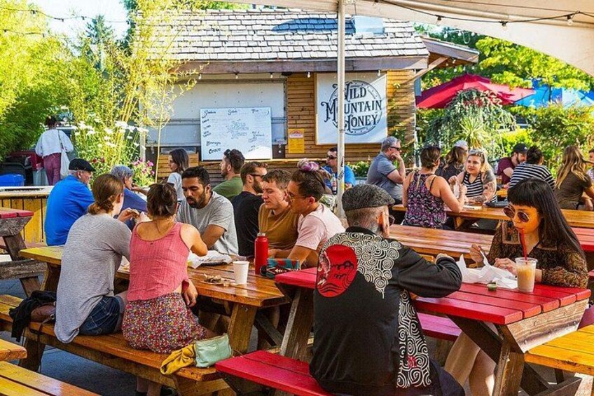 Enjoy a tasty lunch from Portland's Original food cart pod! 1