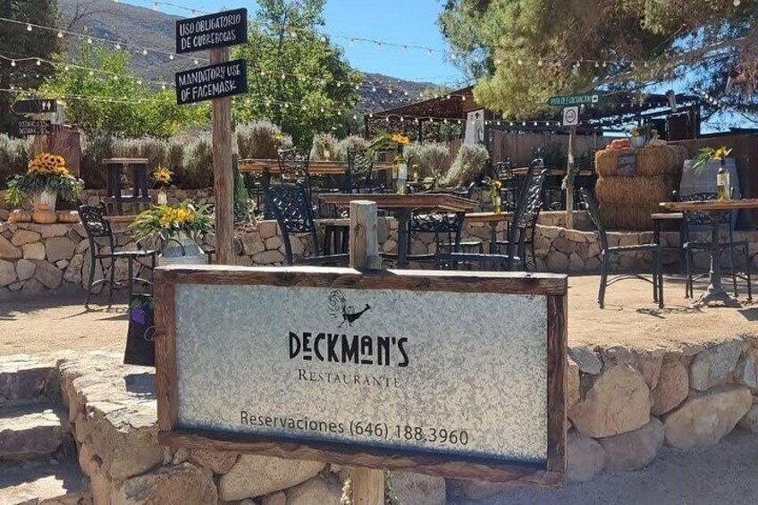 Deckmans Restaurant (World Famous), Valle De Guadalupe, Courtesy, Baja Society Tours 2