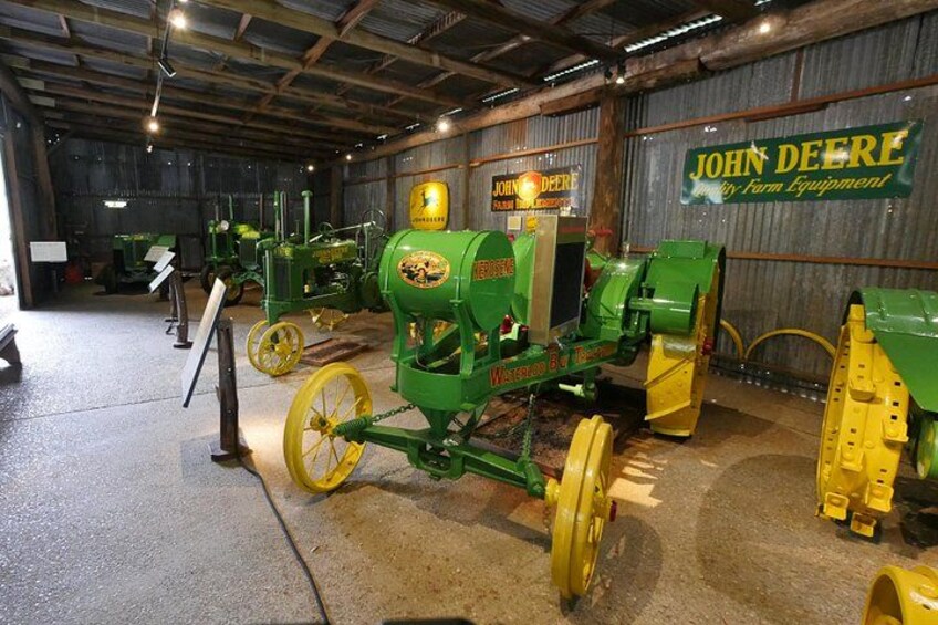 John Deere Tractor Shed Exhibit - rare and vintage tractors on display 3