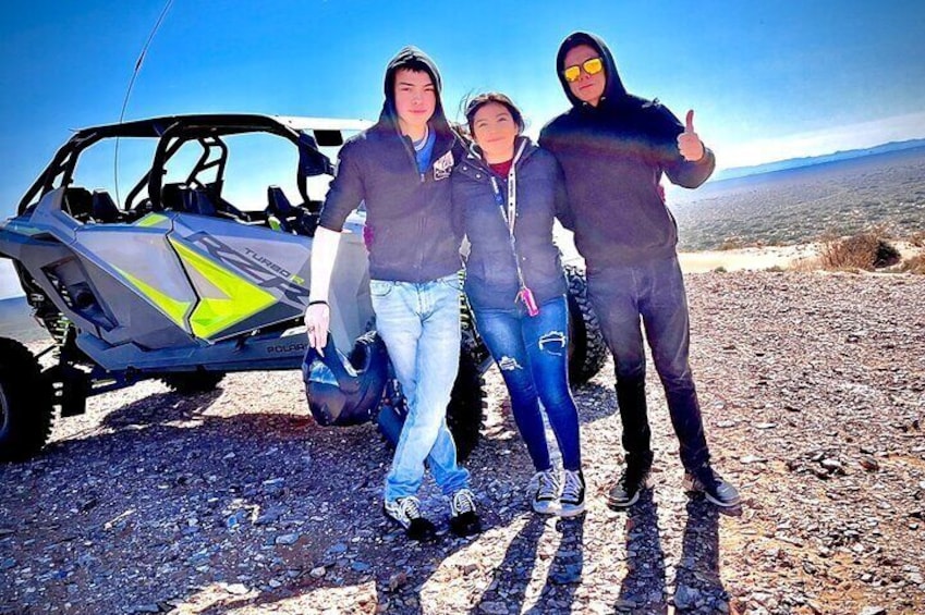 That’s a picture of one of our tour guides, Aaron, and a couple of our customers 5