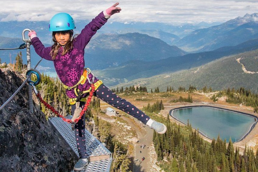 Kids enjoy the thrill of a hike high above the valley 4