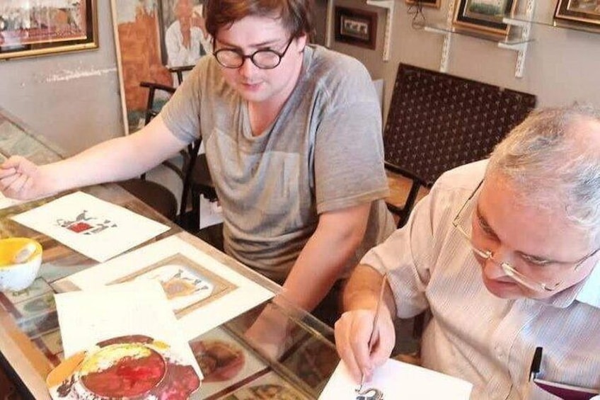 Traditional miniature painting class at Pacific Art 5