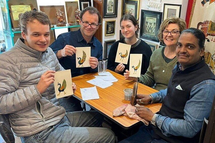 Traditional miniature painting class at Pacific Art 2