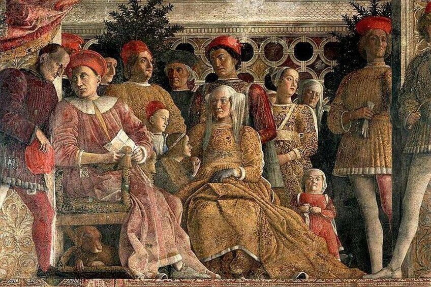 The Gonzaga Family painted by Mantegna in Mantua 1