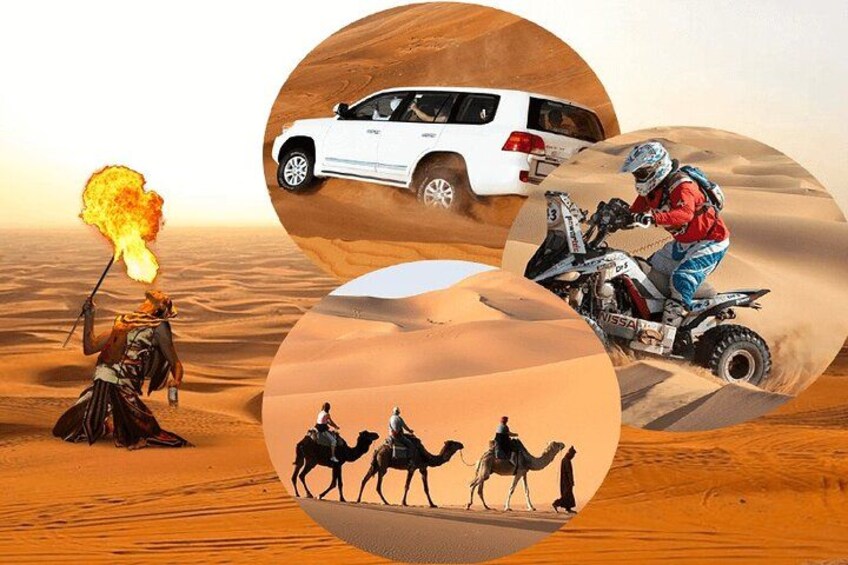 Doha: Desert Safari With Quad bike ,Camel Ride And Sand Boarding 4