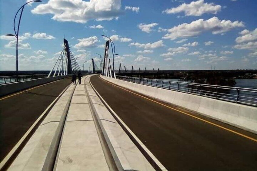 Drive on the newly constructed Kazungula bridge