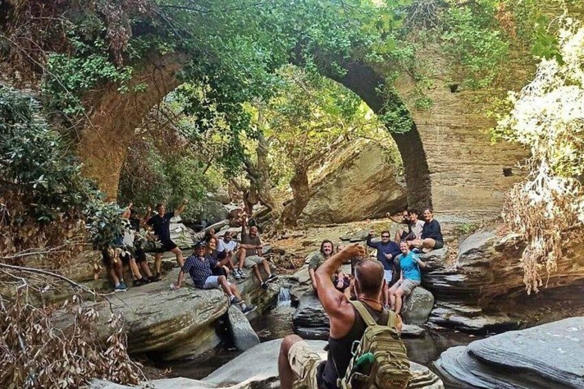 River Trekking to the Waterfall in Andros 4