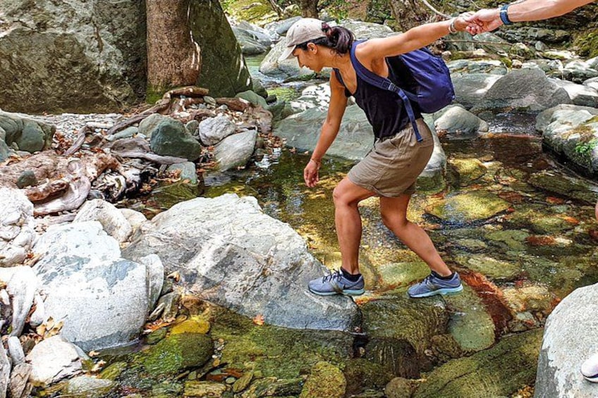 River Trekking to the Waterfall in Andros 2