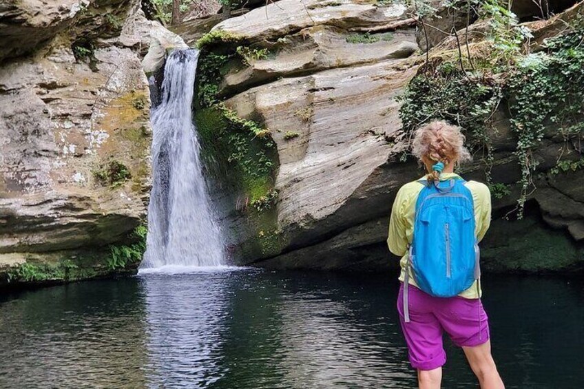 River Trekking to the Waterfall in Andros 5