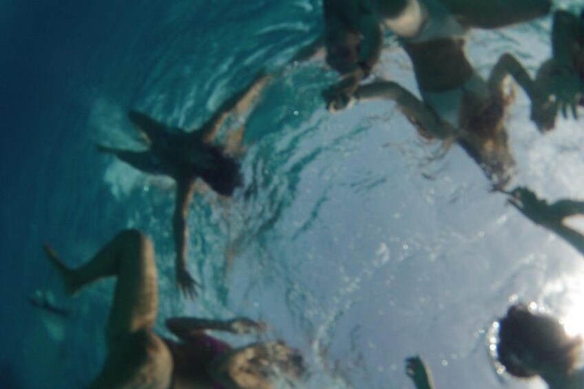 Swimming on the Mediterranean Sea