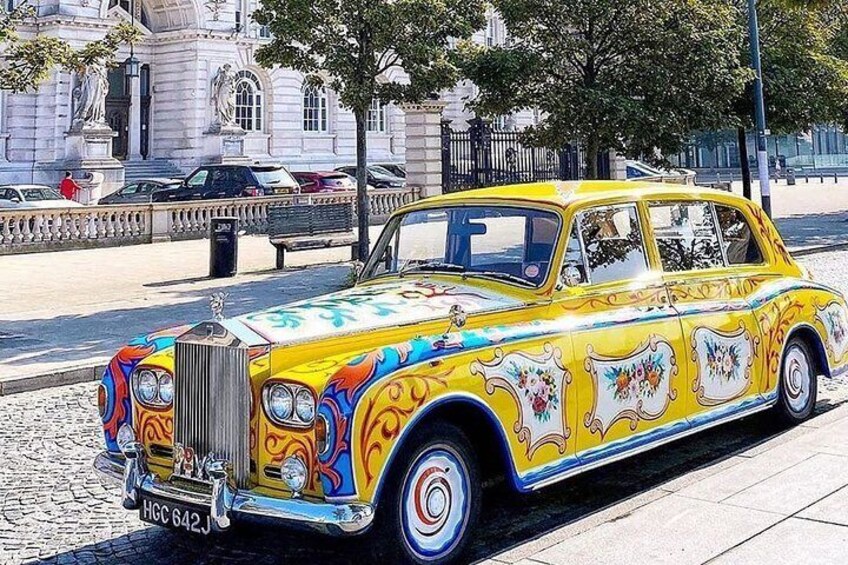 The Beats Tours Rolls Royce Phantom at our Pickup Location.
Opposite The Port of Liverpool Building 