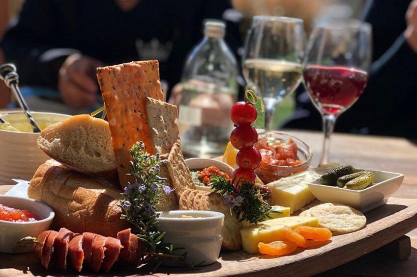 Delicious wine and cheese at Gibbston Valley 3