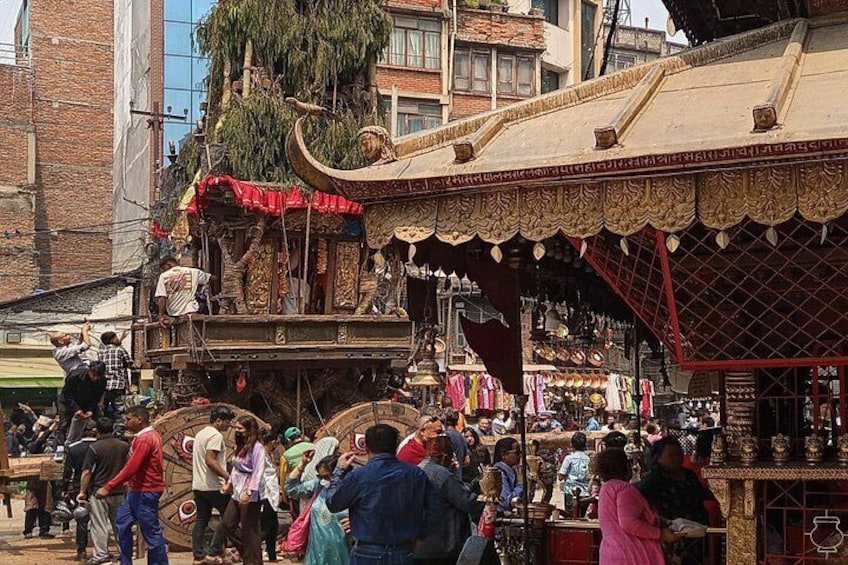 Chariot next to the temple of Annapurna (deity of food, nourishment, and harvest) 4