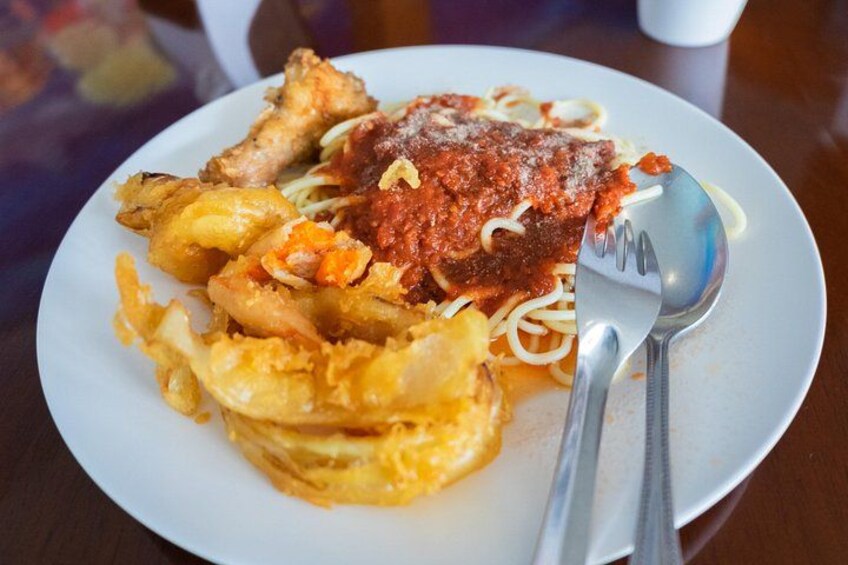 Dinner is served on this full-day speedboat adventure tour, Phi Phi Island, Thailand. 3