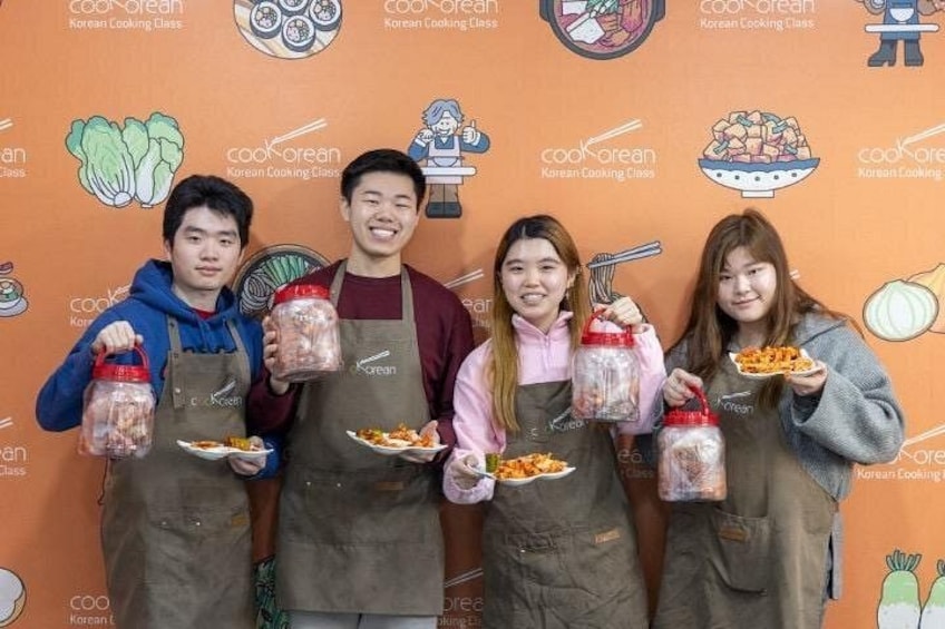 Korean Kimchi Making Day Experience with a Local Market Tour 5