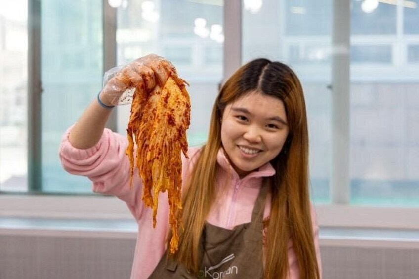 Korean Kimchi Making Day Experience with a Local Market Tour 2