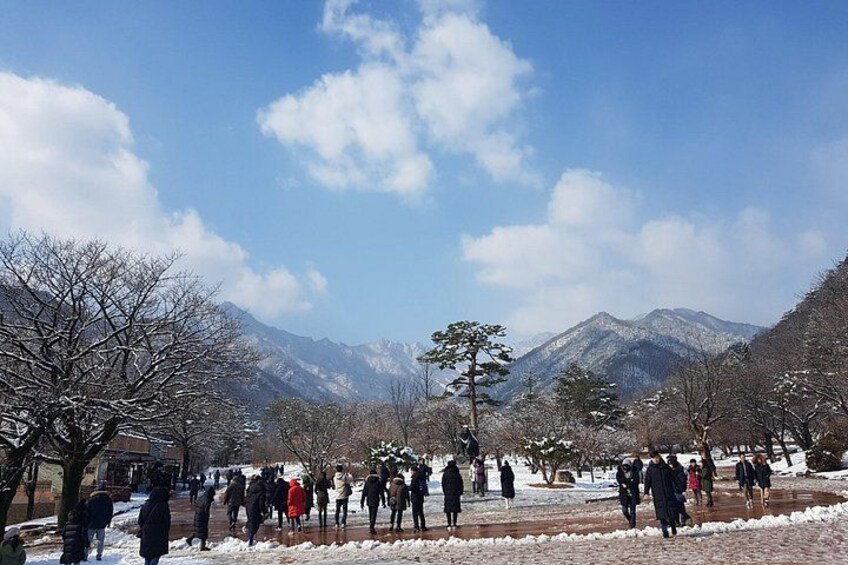 Mt Seoraksan National Park in Winter 2