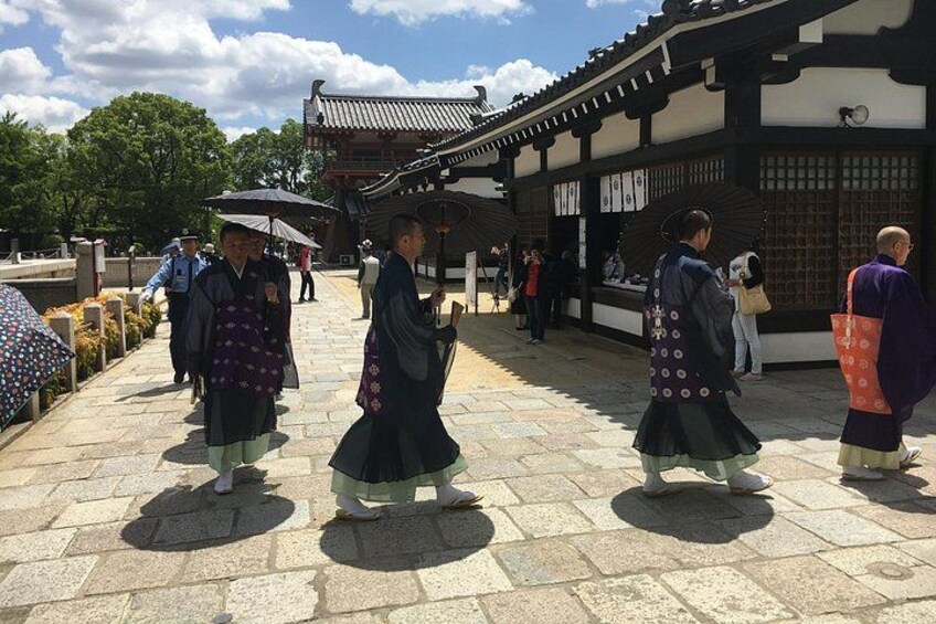 The monks of Shitennoji! 1
