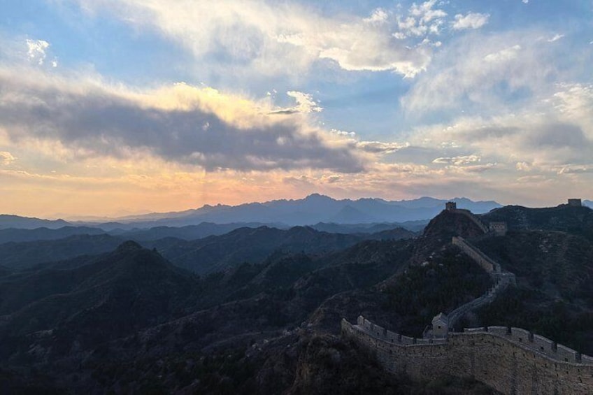 sunset at Jinshanling Great Wall 2