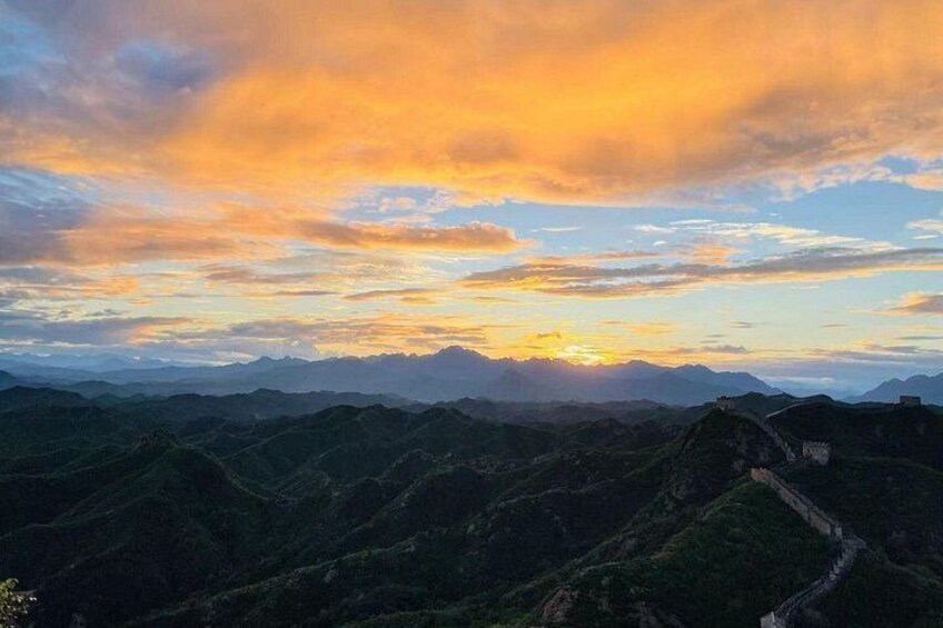 sunset at Jinshanling Great Wall 4