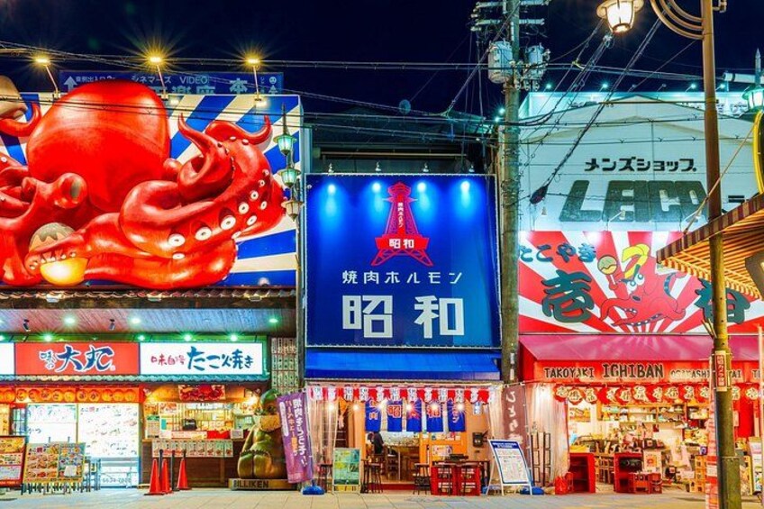 Osaka Local Foodie Walking Tour in Dotonbori and Shinsekai 2