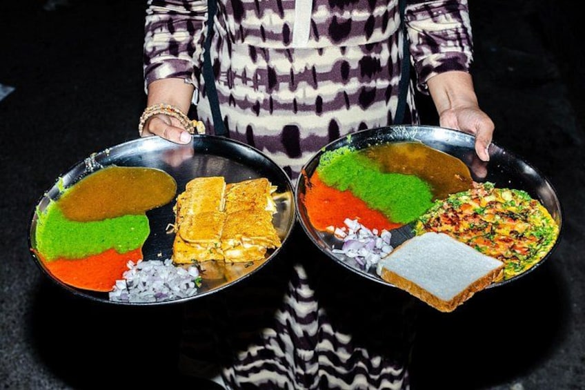 The chutney colours of Zaveri bazaar and tasty pudla 2